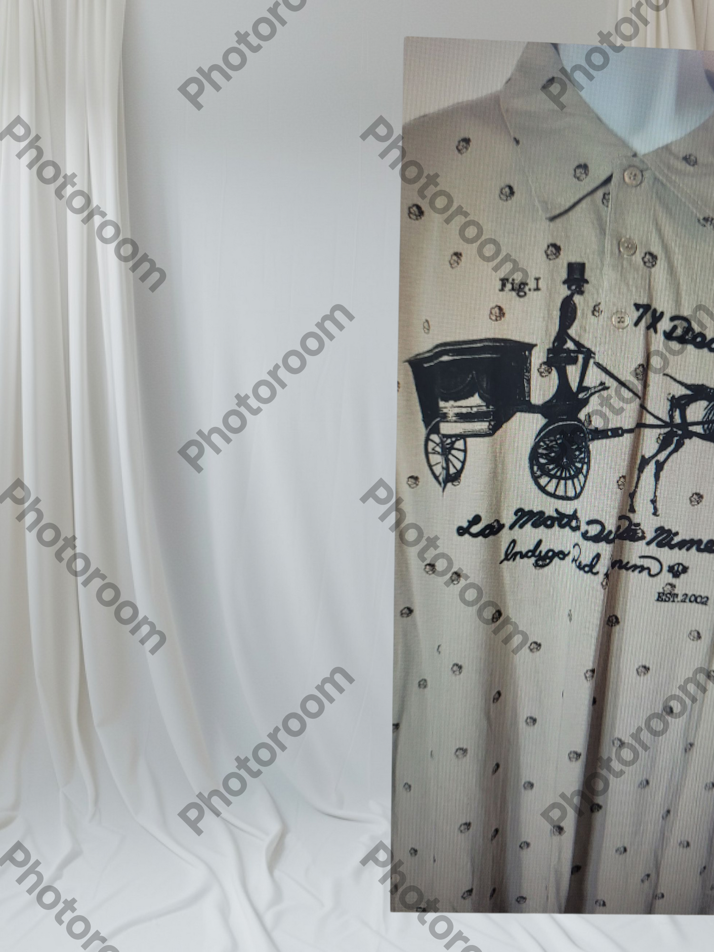 TAUPE COLOR POLO WITH BLACK GRAPHI DESIGN A WITH WHITH BACKROUND