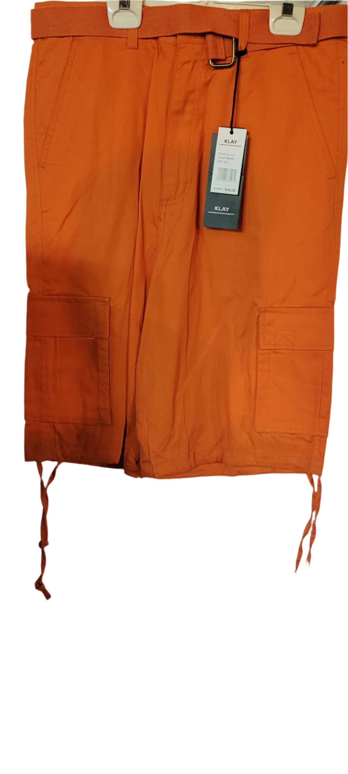 KLAY Men's Cargo Shorts  side pockets Size 32 34 38 40 42 44