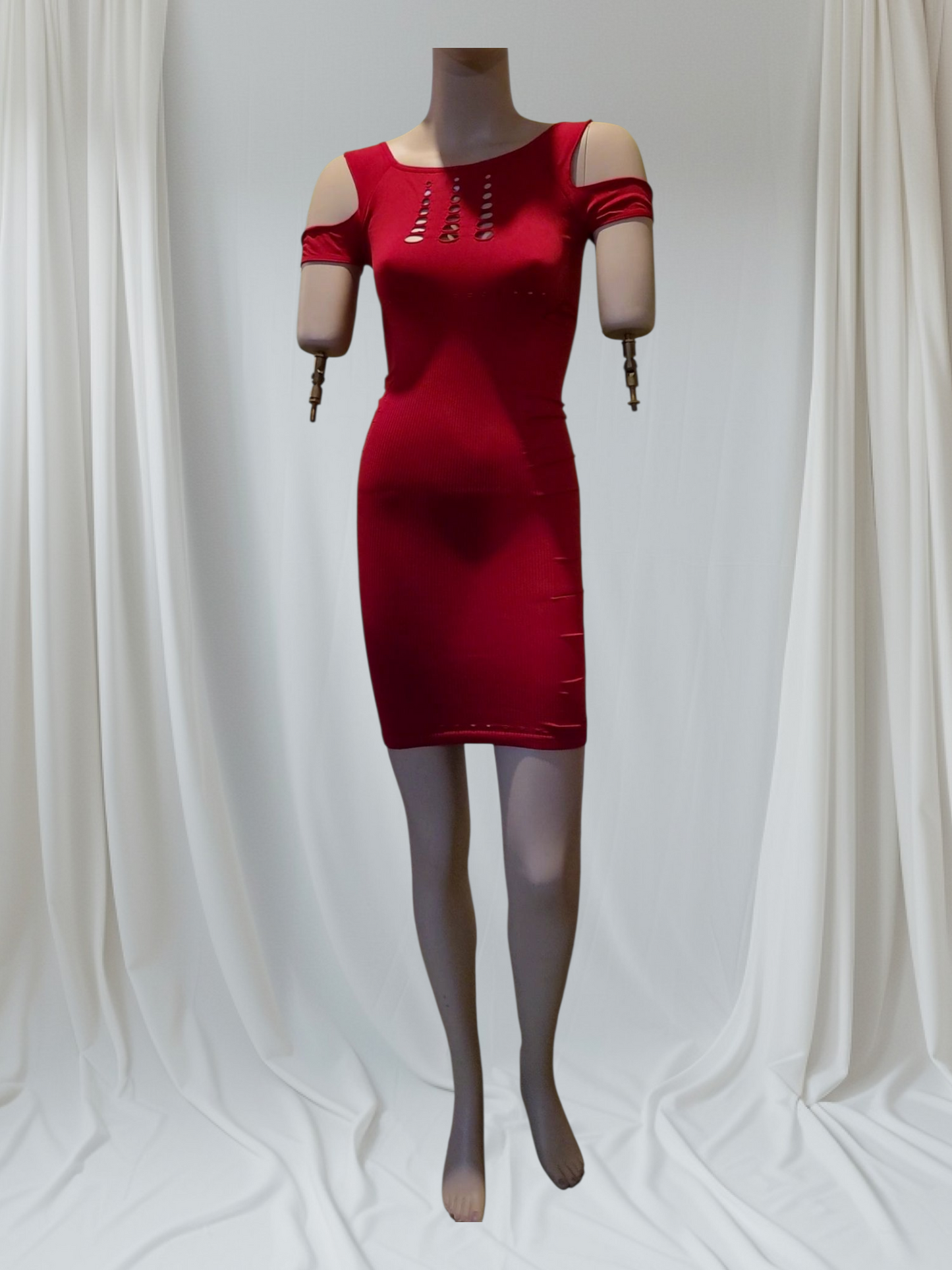 2025 NEW STYLISH DESIGN DRESS RED COLOR - A/A FASHION