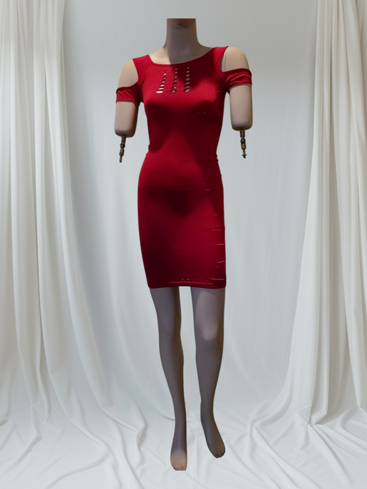 2025 NEW STYLISH DESIGN DRESS RED COLOR - A/A FASHION