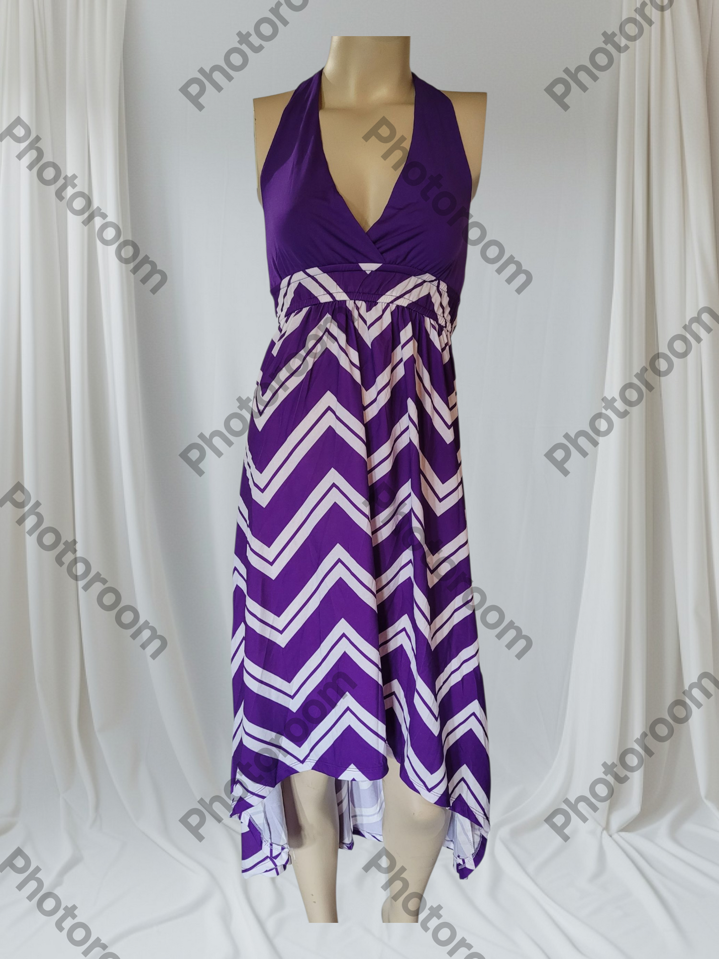 5th & love -Pleated V-Neck Gown