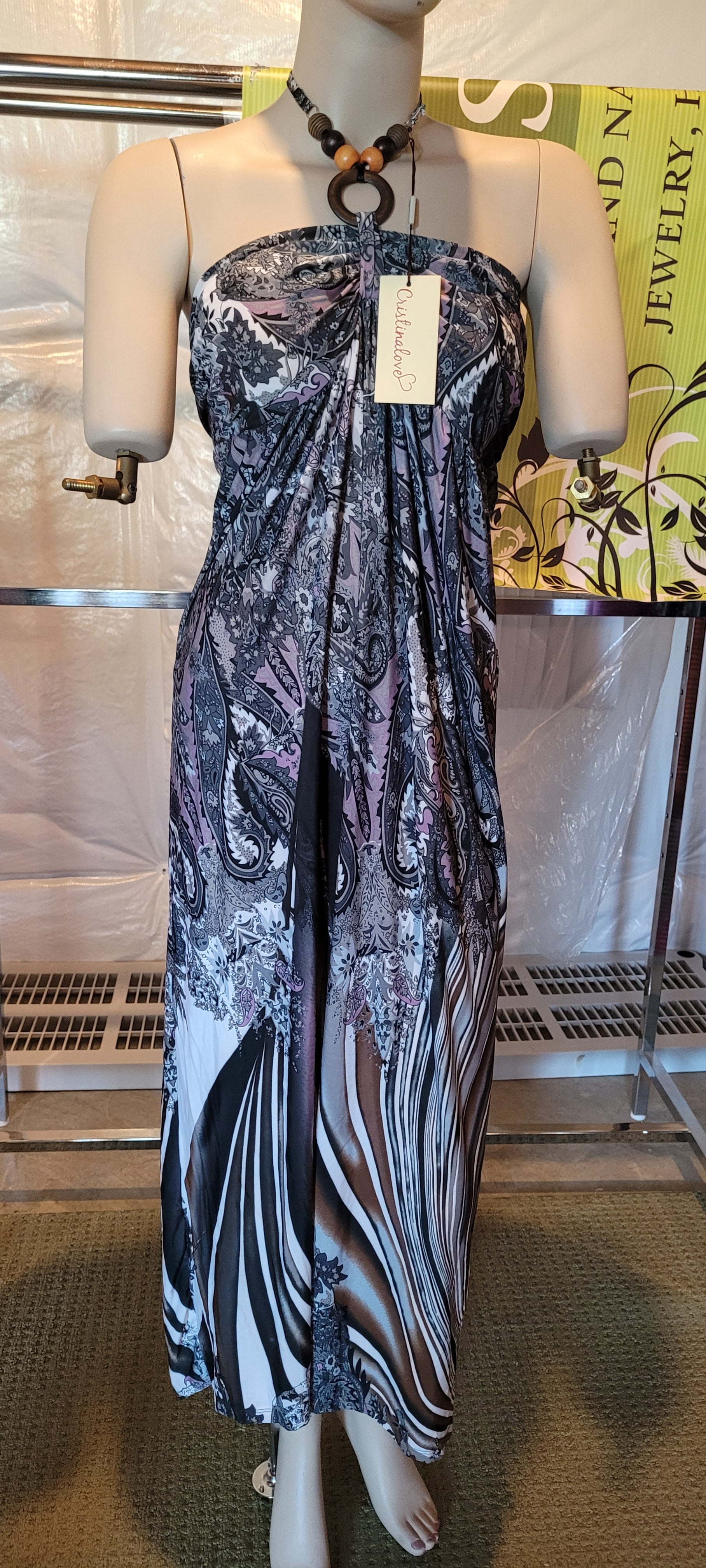 CRISTINALOVE LUXURY AND HIGH QUALITY SOFTFOR WOMEN BLACK & GREY COMBINATION COLOR