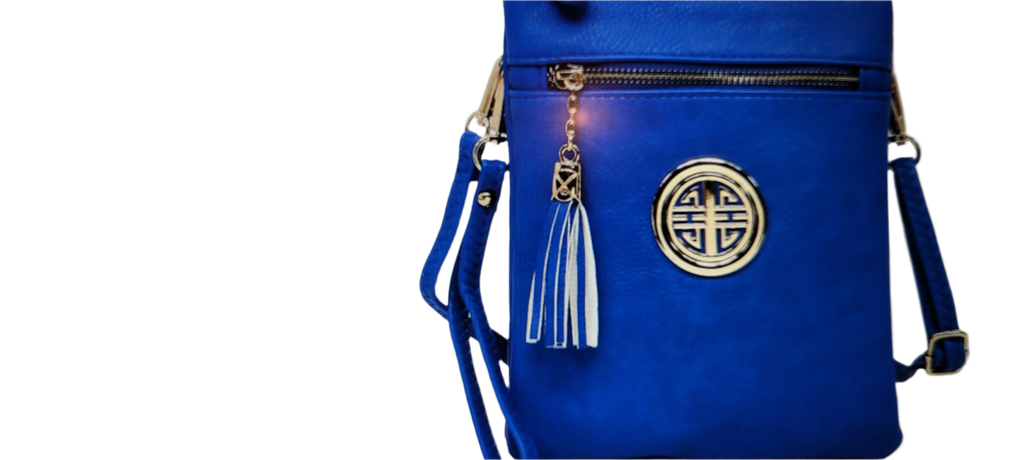 FASHION LOGO CROSS BODY BAG - ROYAL