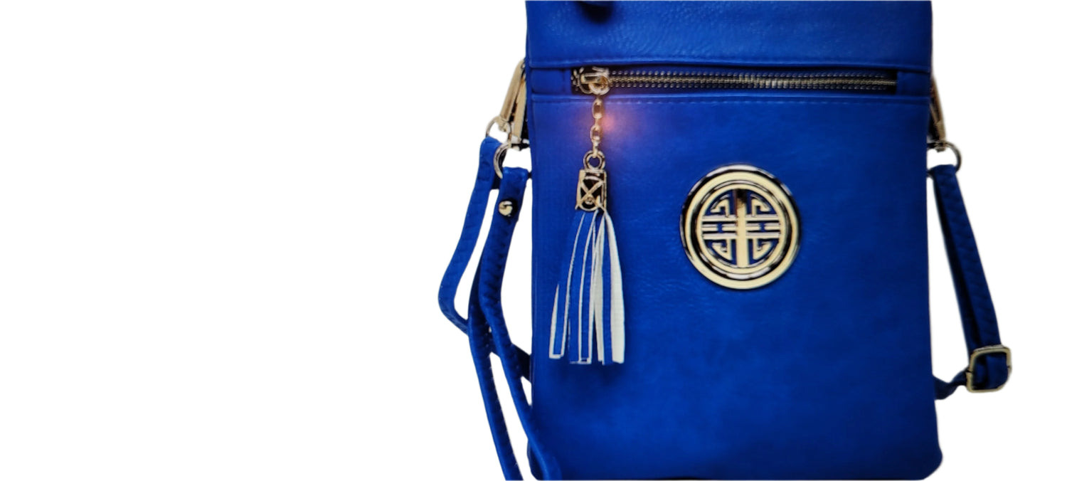 FASHION LOGO CROSS BODY BAG - ROYAL