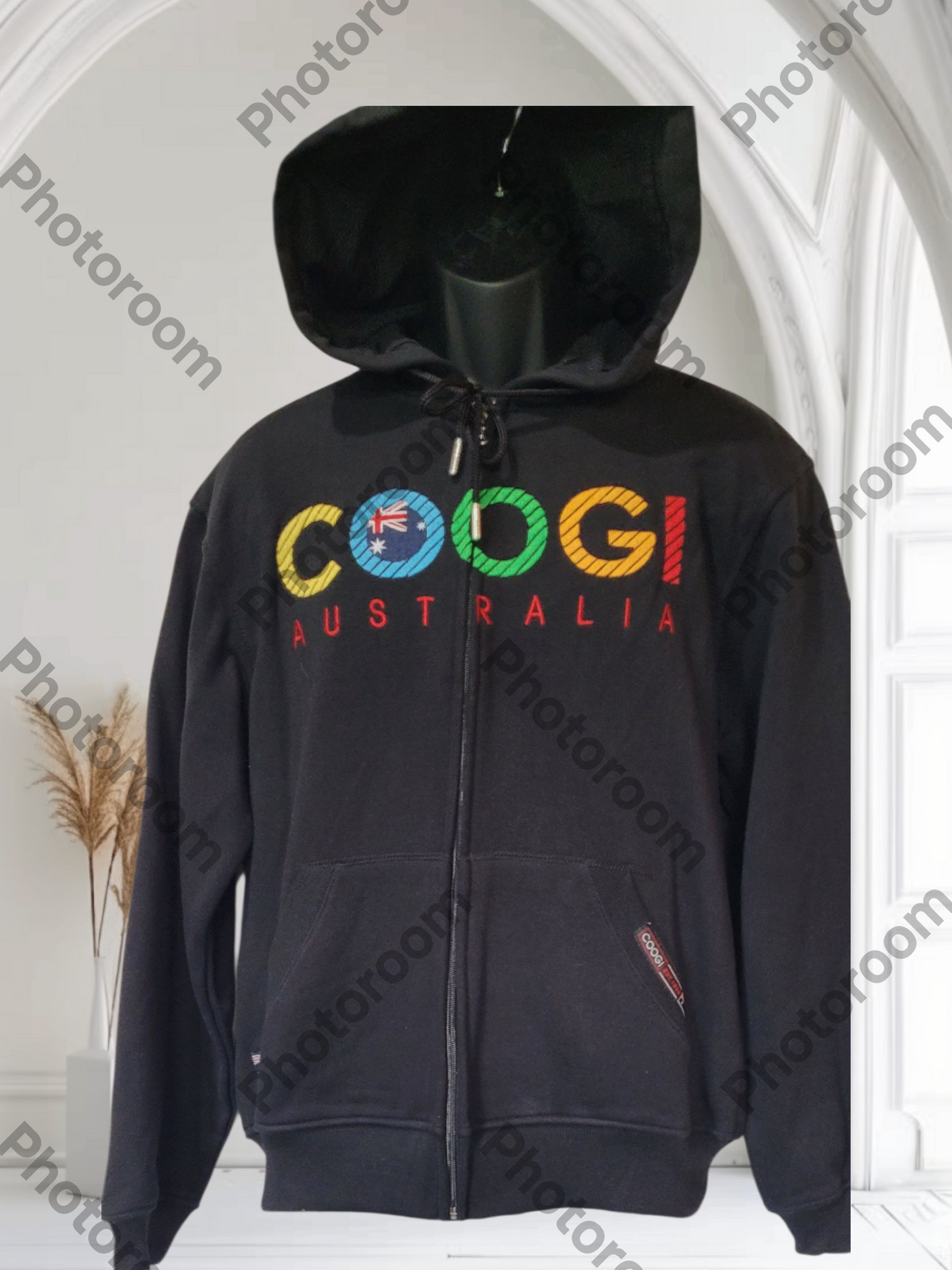 COOGI Men's Hoodies front open side pocket Size M