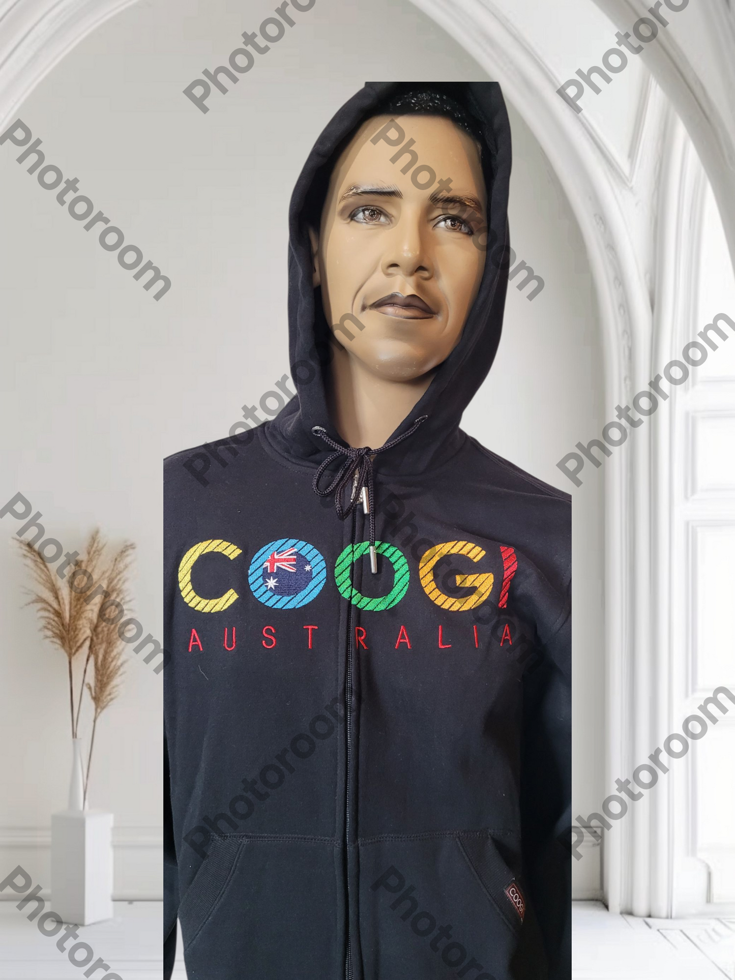 COOGI Men's Hoodies front open side pocket Size M