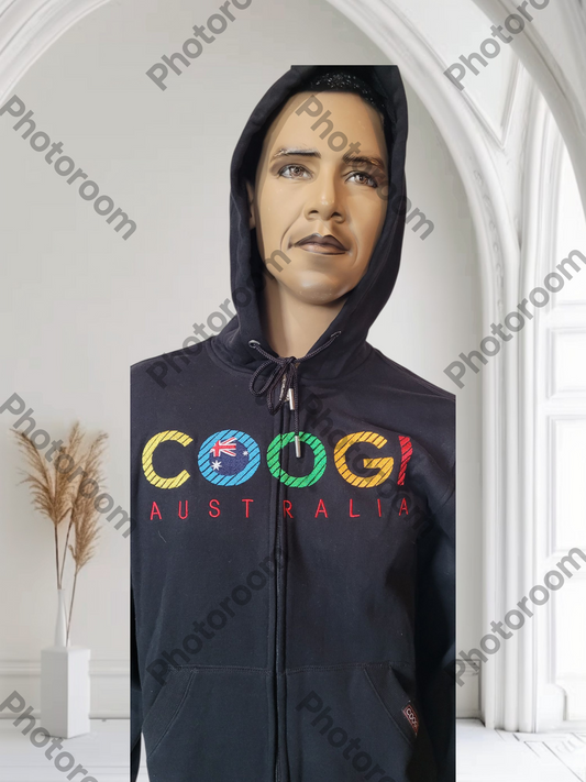 COOGI Men's Hoodies front open side pocket Size M