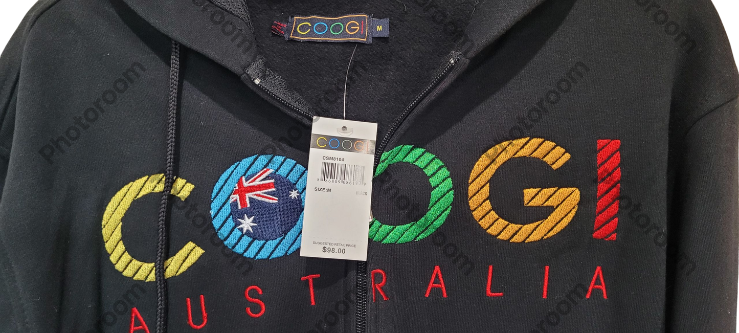 COOGI Men's Hoodies front open side pocket Size M