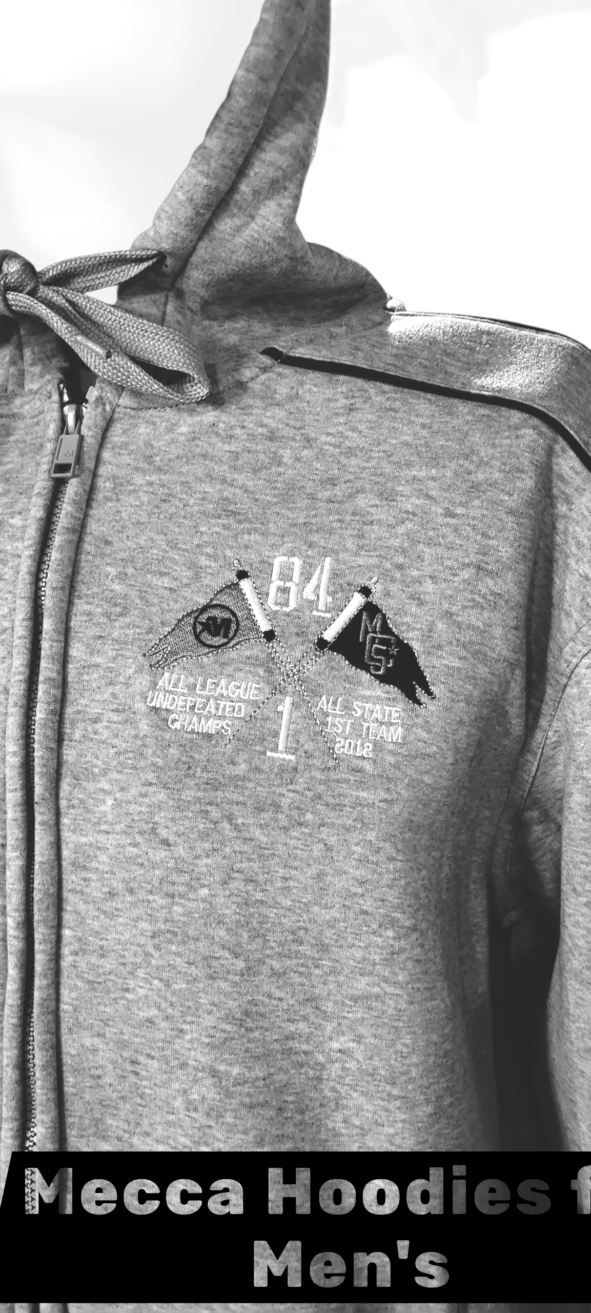 MECCA Men's Hoodies - Front Open side Pocket - Size L